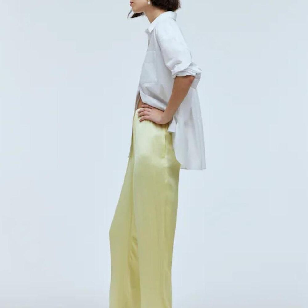 Madewell yellow pants with elastic